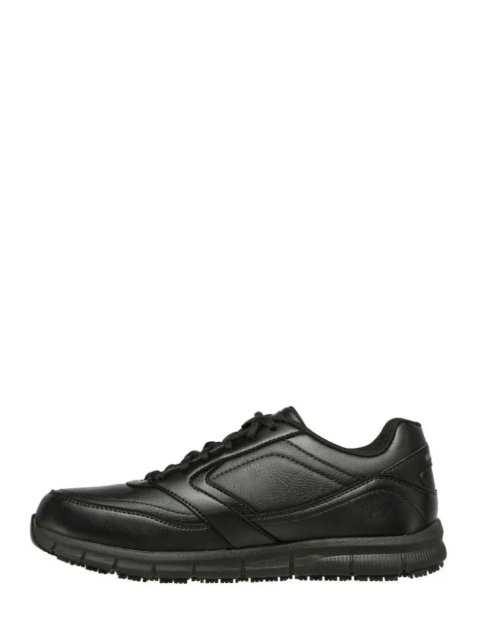 Skechers Black Mens Relaxed Fit Work Trainers Hot
