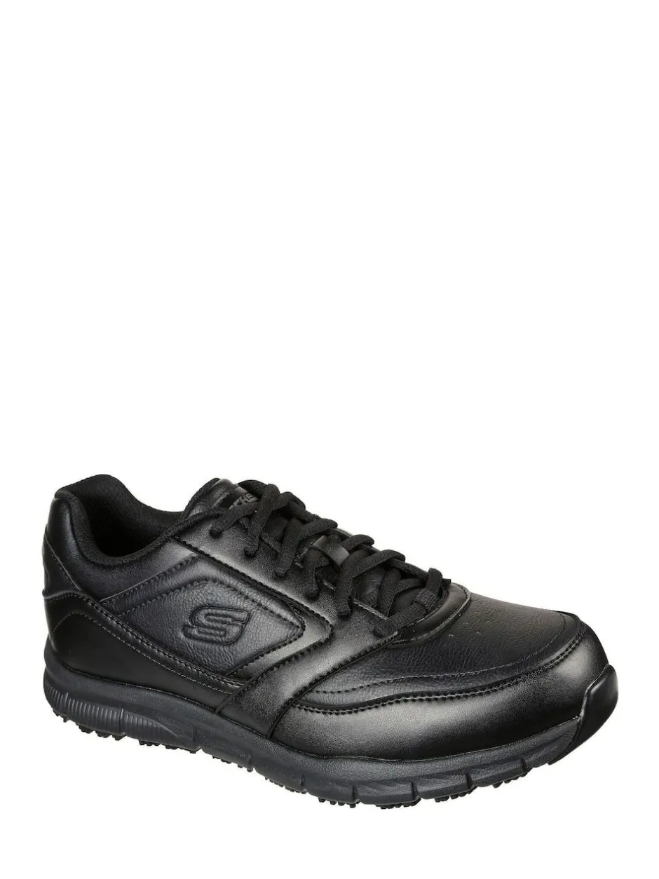 Skechers Black Mens Relaxed Fit Work Trainers Hot