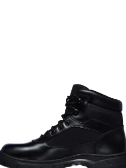 Skechers Black Mens Wascana Benen Waterproof Tactical Slip Resistant Boots Online