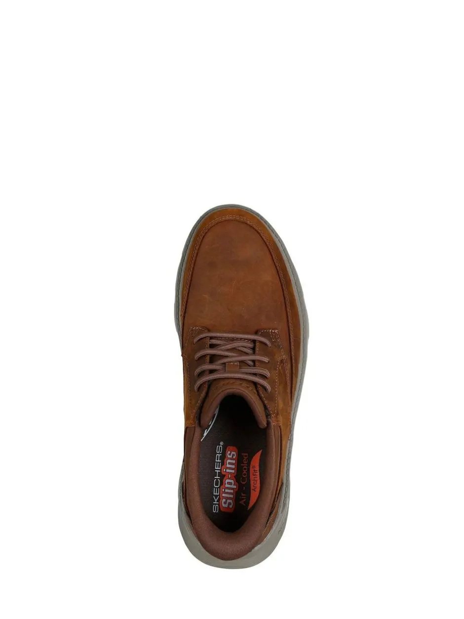 Skechers Slip-In Arch Fit Garza Shoes Brown Best