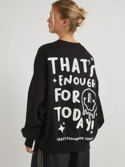 Skinnydip Grey That's Enough For Today Sweatshirt Hot