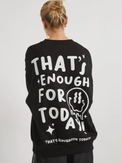Skinnydip Grey That's Enough For Today Sweatshirt Hot