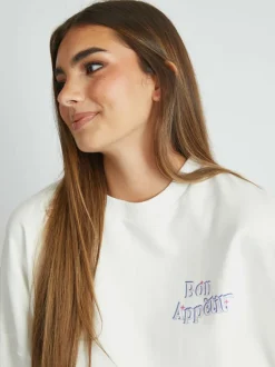 Skinnydip White Celestial Longline Fleece Best