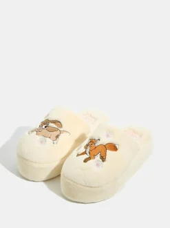 Skinnydip White Disney Fox and The Hound Slippers Online