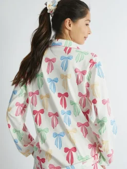 Skinnydip White Multicolour Bow Pyjama Set