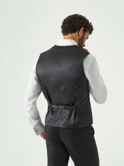 Skopes Farnham Single Breasted Suit Waistcoat Black New