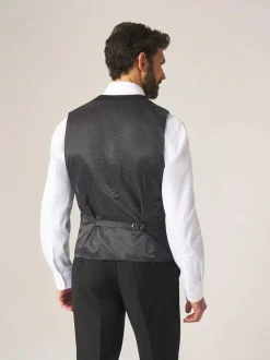 Skopes Madrid Regular Fit Suit Waistcoat Black Clearance