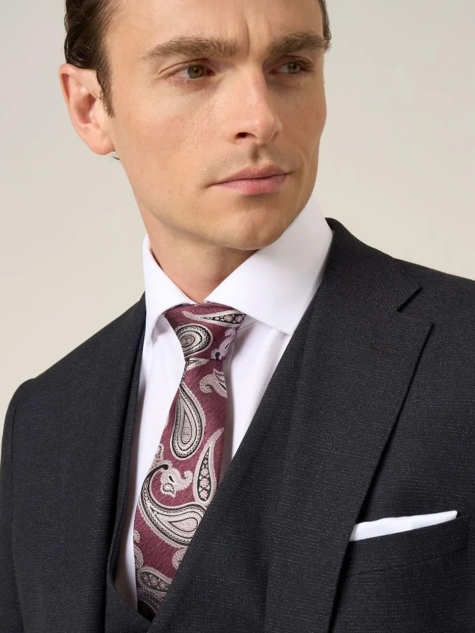 Skopes Black Methley Tailored Fit Semi-Plain Suit Jacket Discount