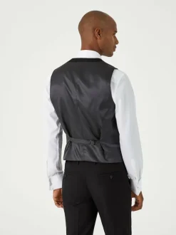 Skopes Black Sinatra Suit Scoop Waistcoat Hot