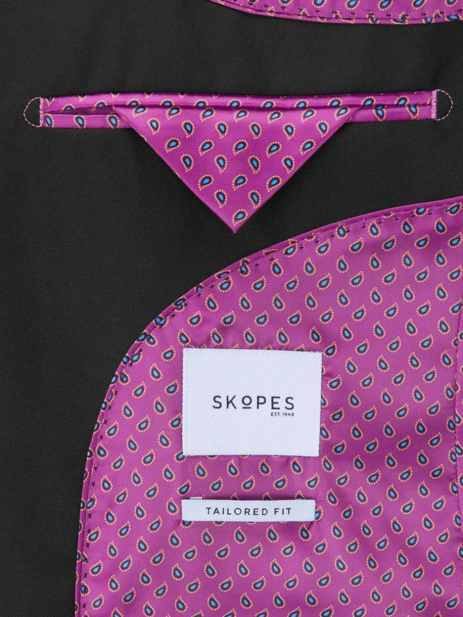 Skopes Slim Tailored Fit Farnham Suit Jacket Black Best