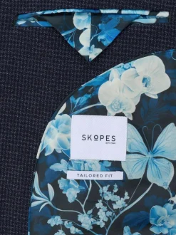 Skopes Blue Boyd Puppytooth Tailored Fit Suit Jacket Online