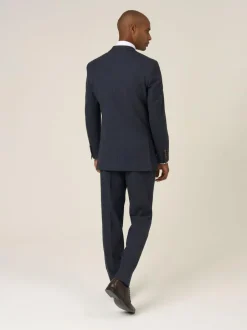Skopes Elijah Tailored Fit Check Suit Jacket Blue