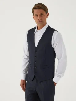 Skopes Farnham Single Breasted Suit Waistcoat Blue Best