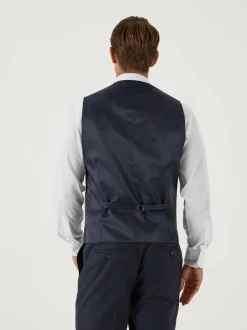 Skopes Farnham Single Breasted Suit Waistcoat Blue Best