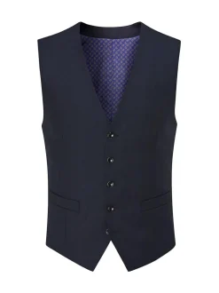 Skopes Farnham Single Breasted Suit Waistcoat Blue Best