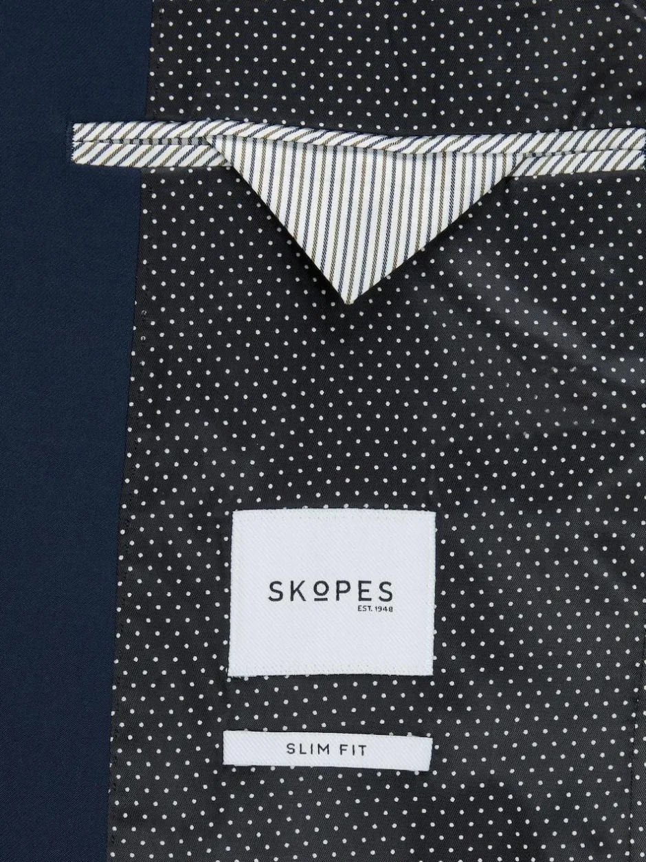 Skopes Slim Fit Milan Suit Jacket Blue New