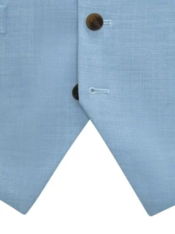 Skopes Blue Tailored Fit Lucien Suit Waistcoat Sale