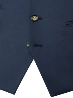 Skopes Blue Tailored Fit Wool Blend Joss Suit Waistcoat Outlet