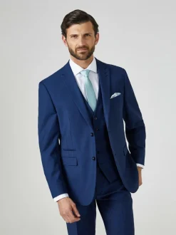 Skopes Blue Tailored Fit Kennedy Suit: Jacket New