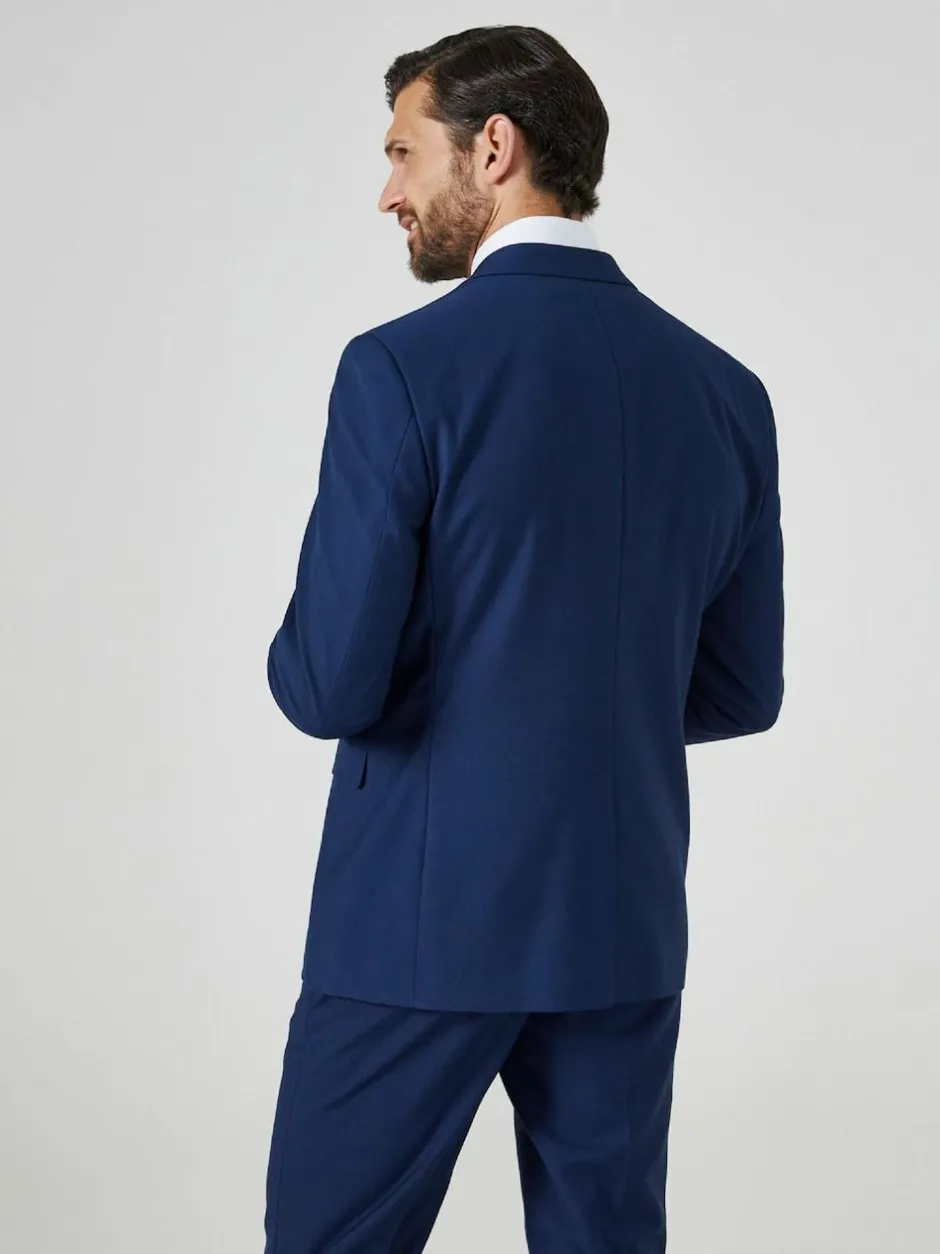 Skopes Blue Tailored Fit Kennedy Suit: Jacket New