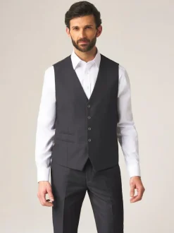 Skopes Madrid Regular Fit Suit Waistcoat Dark Grey Clearance