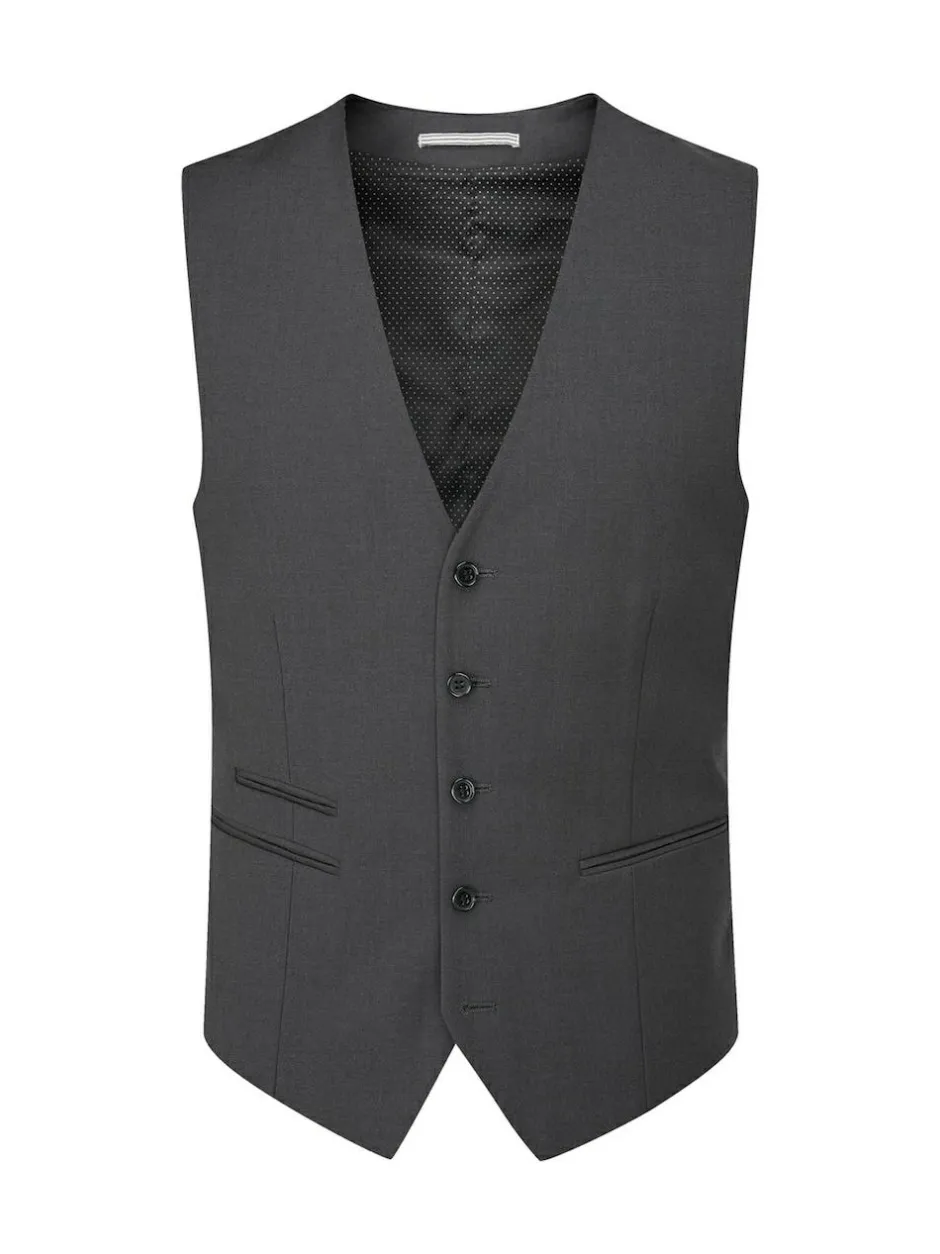 Skopes Madrid Regular Fit Suit Waistcoat Dark Grey Clearance