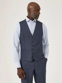 Skopes Dark Grey Single Breasted Harcourt Single Breasted Tailored Fit Suit Waistcoat New