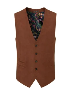 Skopes Camplin Waistcoat Ginger Brown New