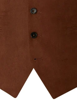 Skopes Camplin Waistcoat Ginger Brown New