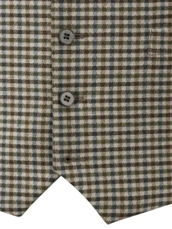 Skopes Green Boston Check Waistcoat Hot