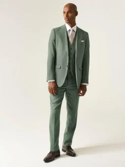 Skopes Tailored Fit Calvados Linen Blend Suit Jacket Green Best