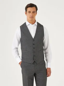 Skopes Grey Single Breasted Harcourt Single Breasted Tailored Fit Suit Waistcoat Discount