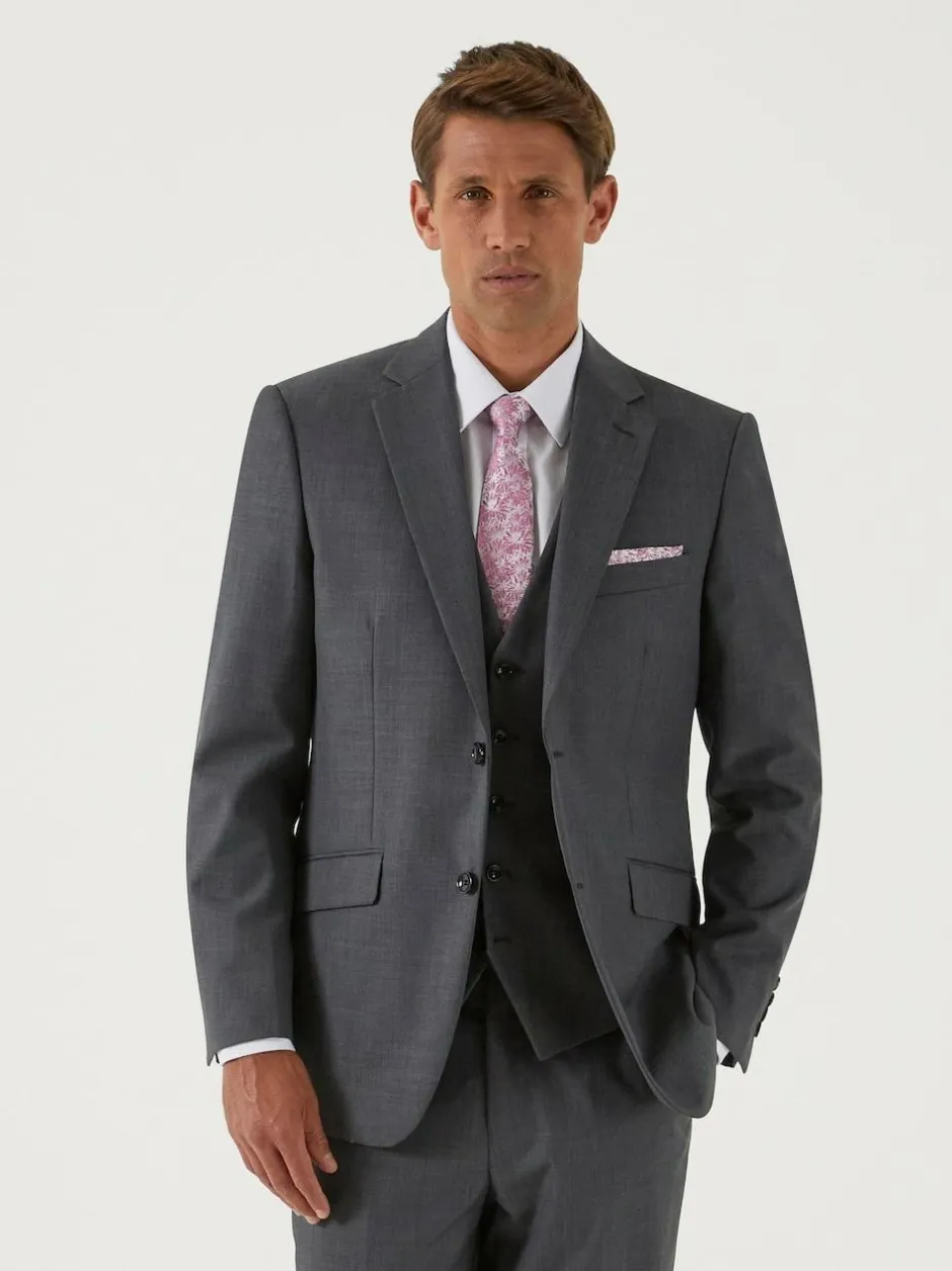 Skopes Tailored Fit Tailored Fit Farnham Suit Jacket Grey Clearance
