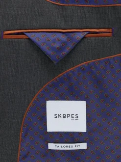 Skopes Tailored Fit Tailored Fit Farnham Suit Jacket Grey Clearance