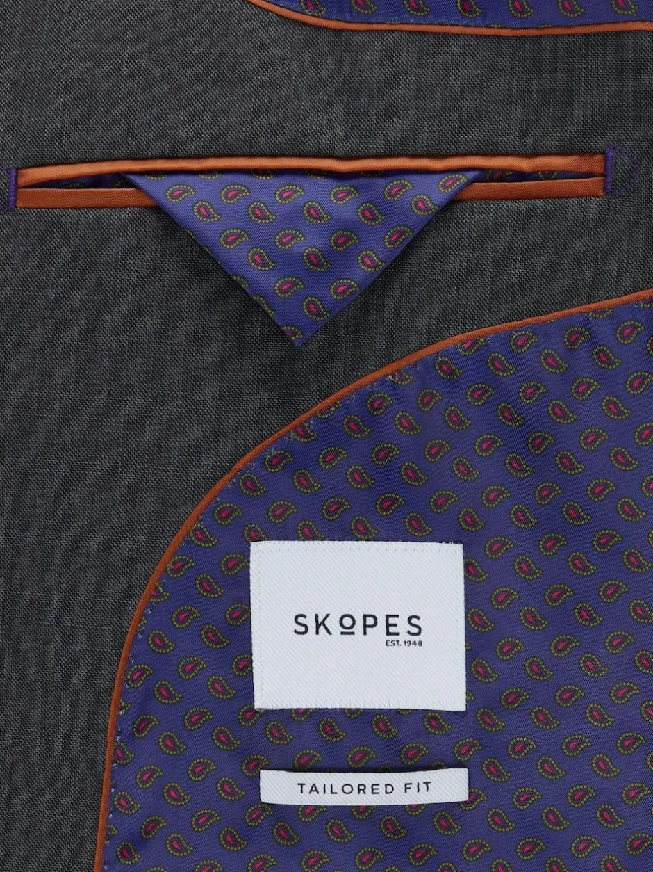 Skopes Tailored Fit Tailored Fit Farnham Suit Jacket Grey Clearance