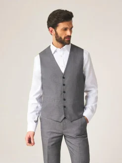 Skopes Light Grey Single Breasted Harcourt Single Breasted Tailored Fit Suit Waistcoat Clearance