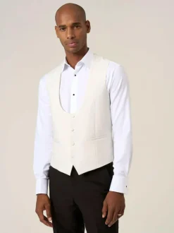 Skopes White Bogart Scoop Suit Waistcoat Online