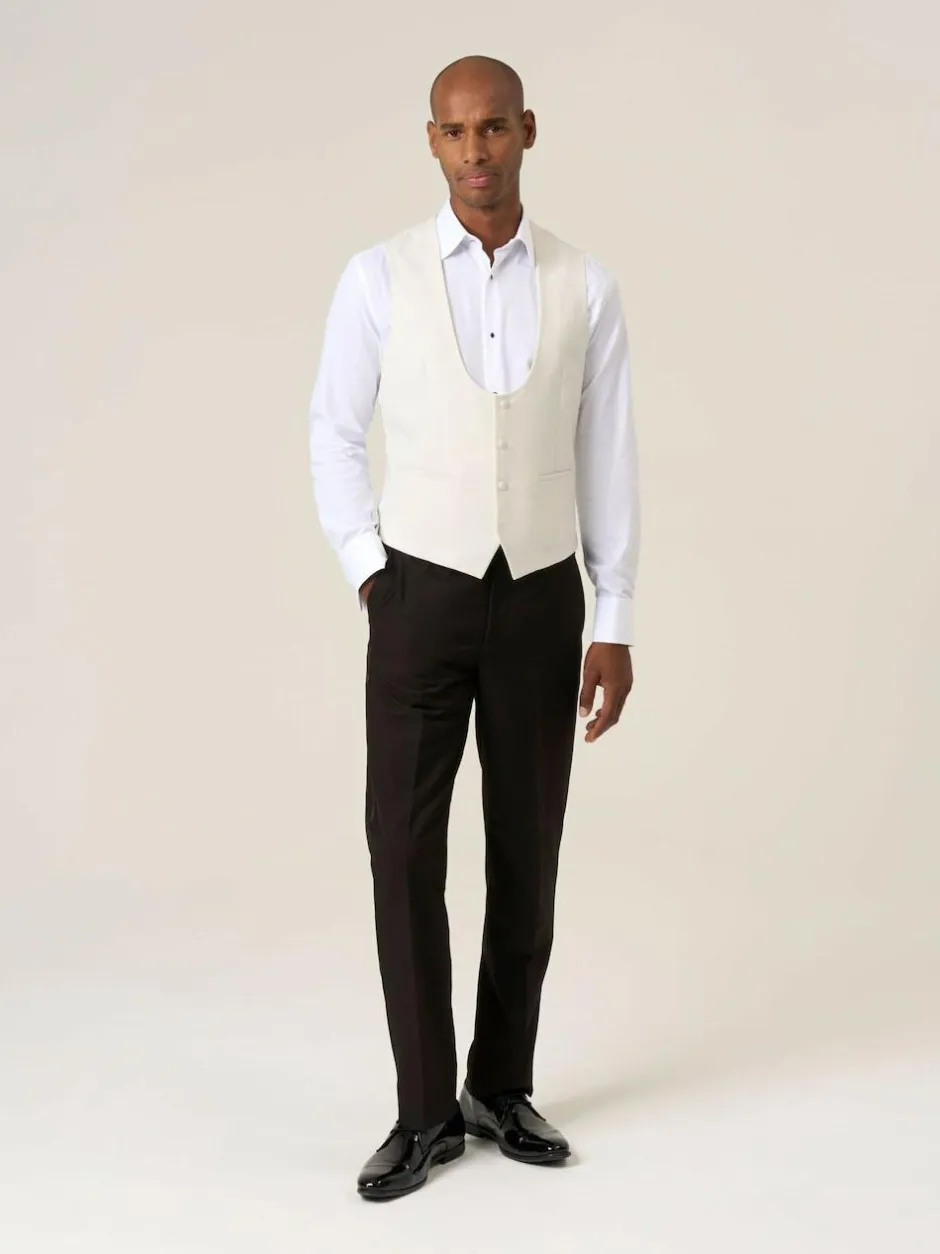 Skopes White Bogart Scoop Suit Waistcoat Online