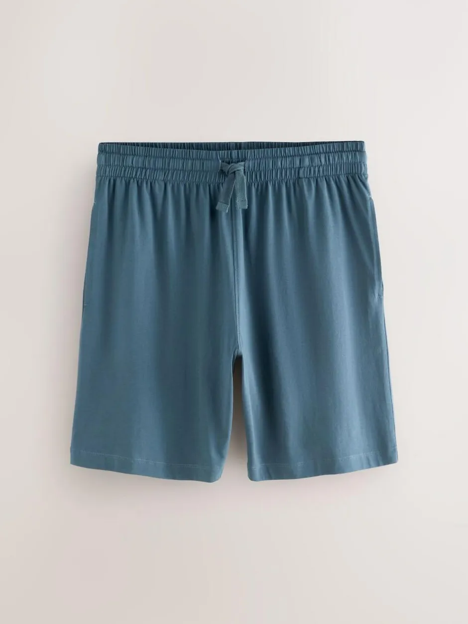 Next Slate Grey Short Sleeve Jersey Pyjamas Set New