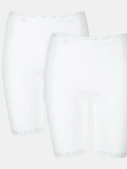 Sloggi Basic+ Long Shorts 2 Pack White