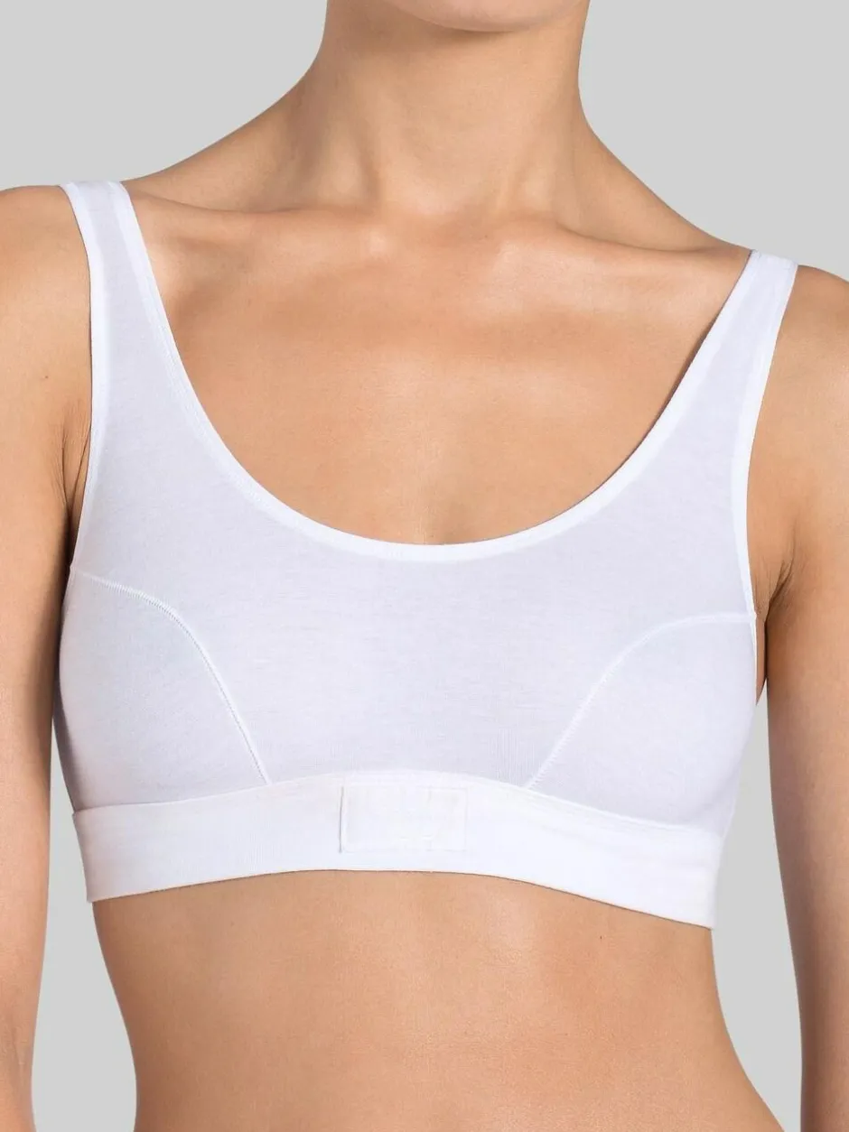 Sloggi Double Comfort Top Non Wired Bra White New