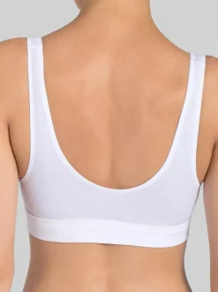 Sloggi Double Comfort Top Non Wired Bra White New