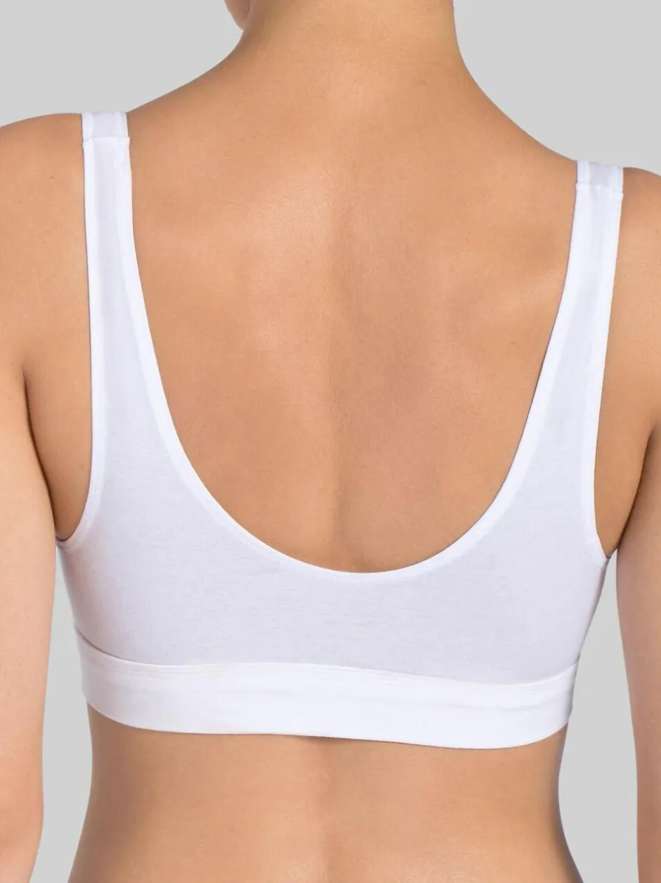 Sloggi Double Comfort Top Non Wired Bra White New