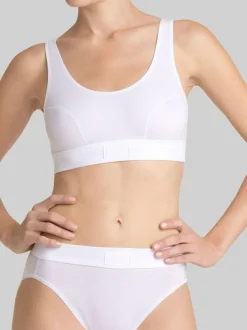 Sloggi Double Comfort Top Non Wired Bra White New