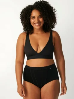 Sloggi Tummy Control 2 Pack Knickers Black Best
