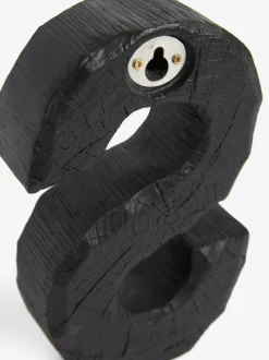 Next Small Black Bronx Wood Effect Alphabet Ornament Best