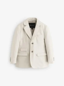 smALLSAINTS Beige Boys Relaxed Fit Sainte Suit Jacket