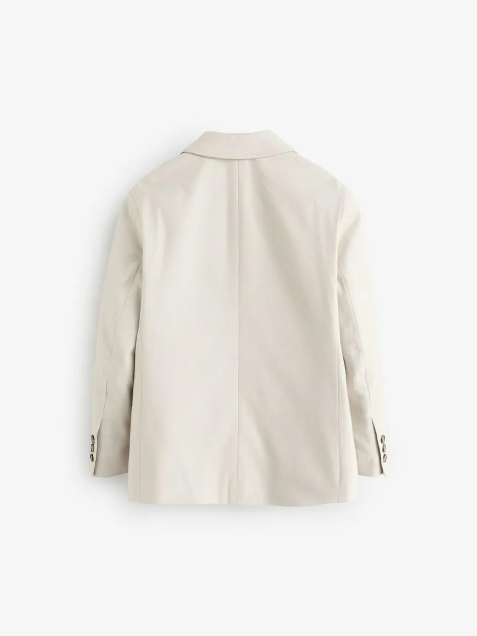 smALLSAINTS Beige Boys Relaxed Fit Sainte Suit Jacket