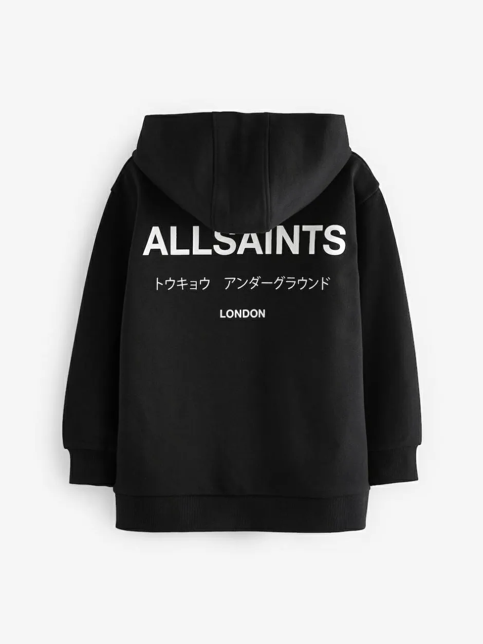 smALLSAINTS Black Oversized Underground Pullover Hoodie Online