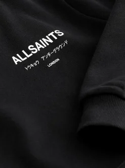 smALLSAINTS Black Oversized Underground Pullover Hoodie Online